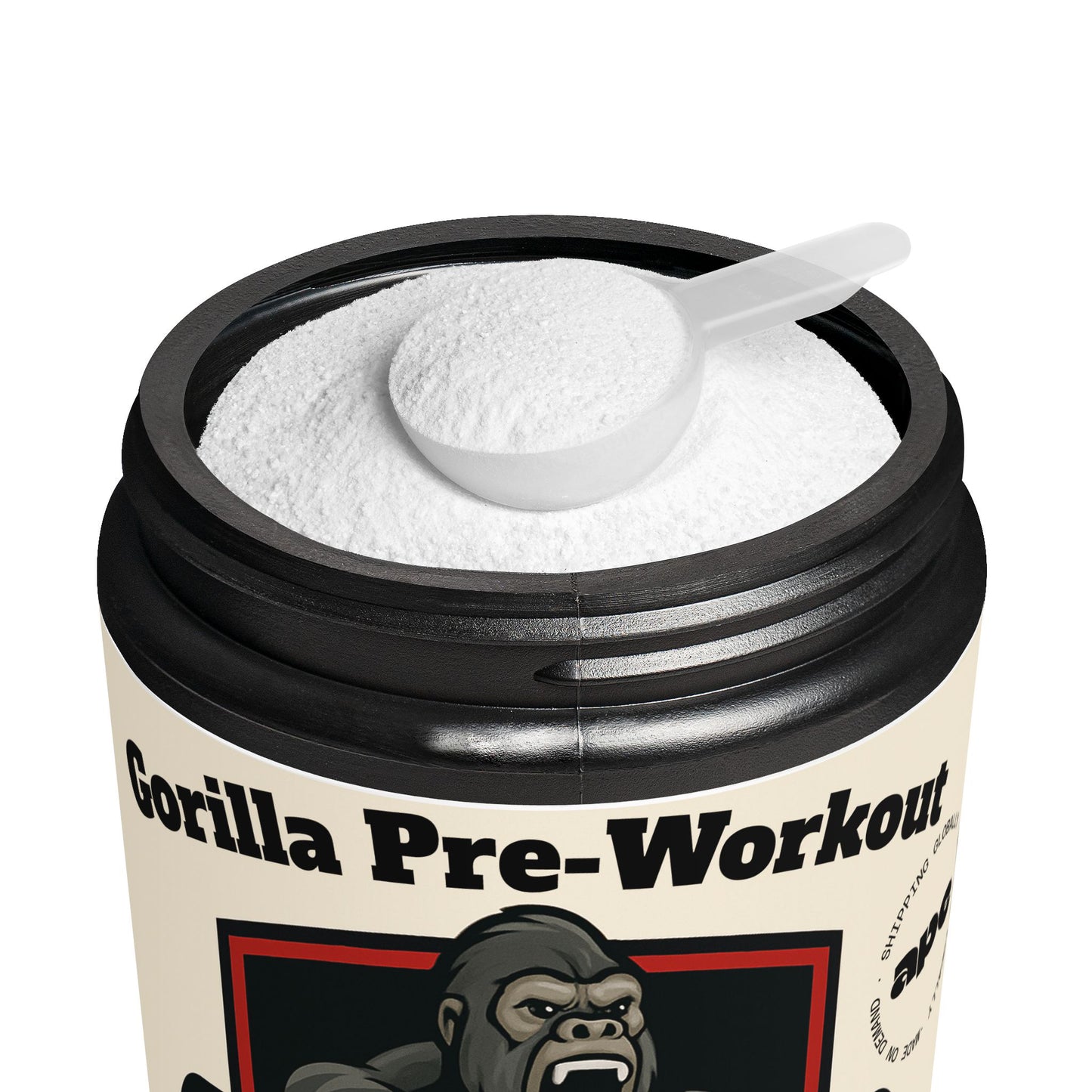 Gorilla Strength Pre-Workout Supplement, Fruit Punch (204g, 7.1oz)