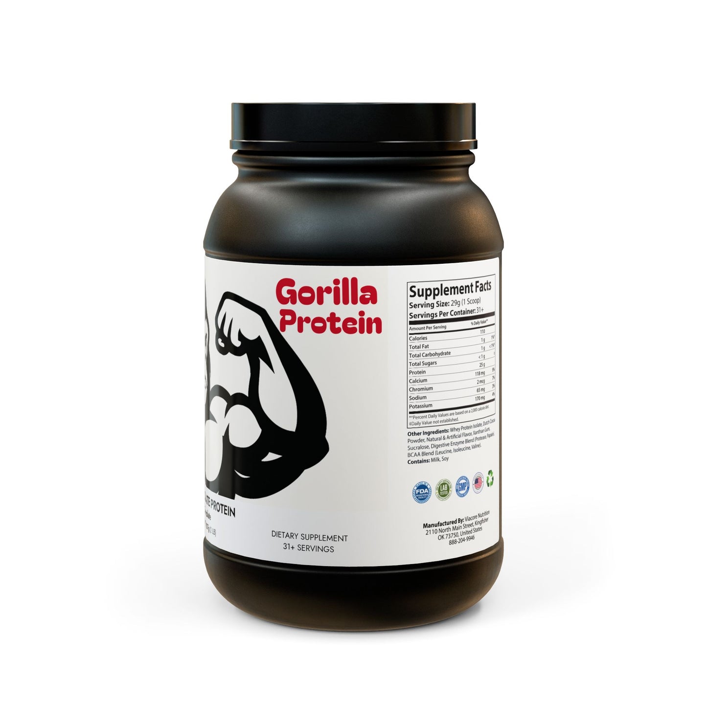 Gorilla Isolate Protein Supplement (907g, 2lb)
