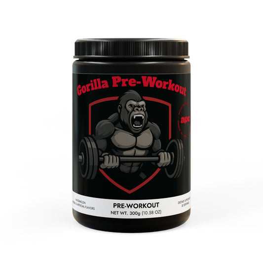 Gorilla Strength Pre-Workout Supplement, Watermelon (300g, 10.58oz)